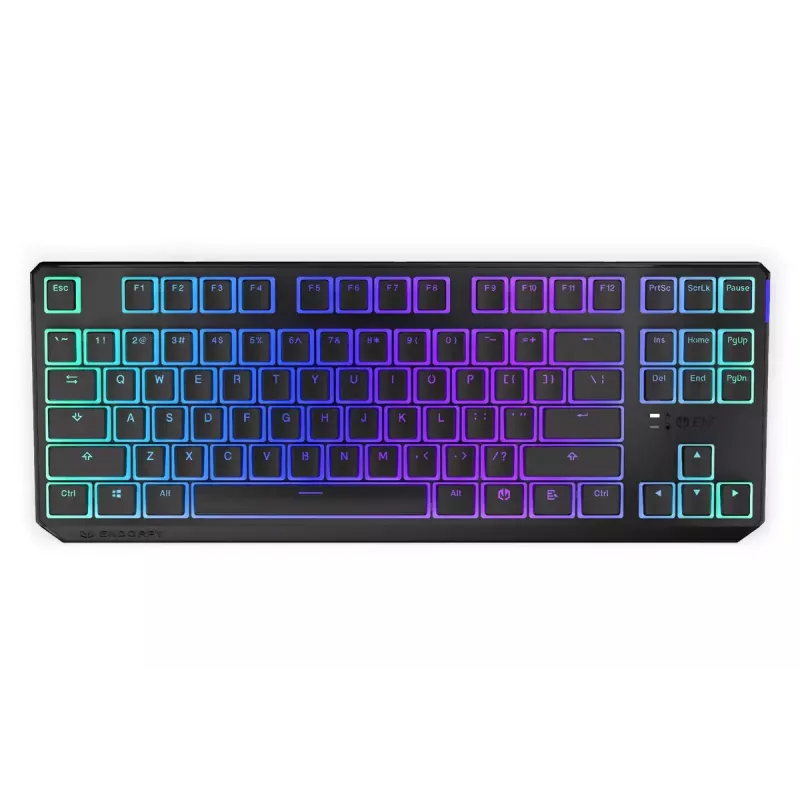 Klawiatura gamingowa ENDORFY TKL USB mechaniczna 87 klawiszy RGB Czarna