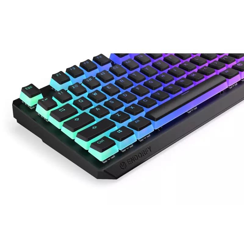 Klawiatura gamingowa ENDORFY TKL USB mechaniczna 87 klawiszy RGB Czarna