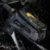 Uchwyt rowerowy Tech-Protect V2 L czarny na telefony — uchwyt na kierownicę, regulowany rozmiar