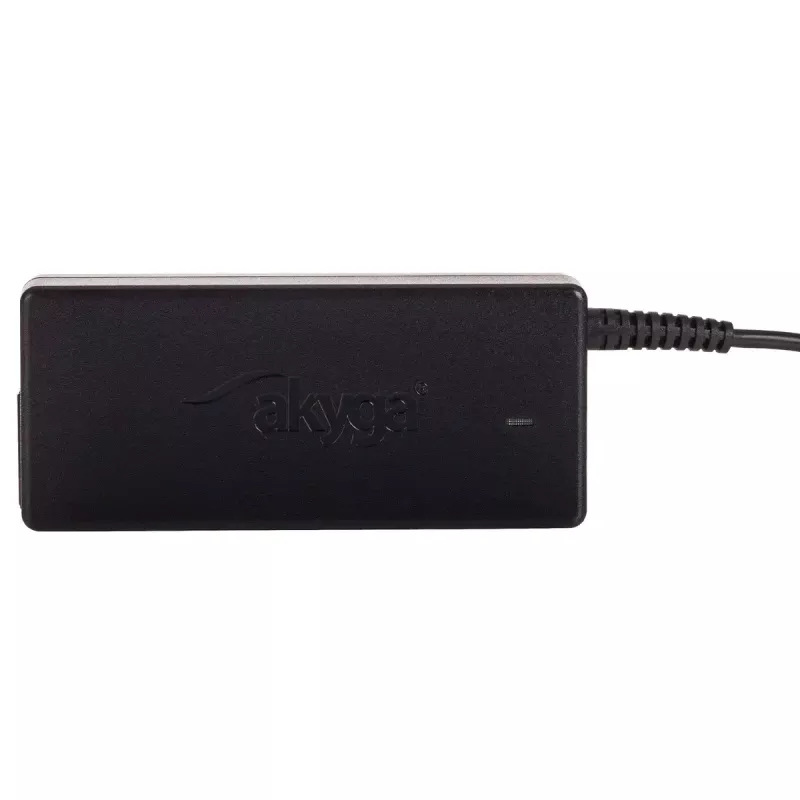 Ładowarka do laptopa Akyga AK-ND-85, zasilacz sieciowy do użytku wewnętrznego, wejście 100–250 V, wyjście 12 V 5 A, kabel 1,2 m, czarna