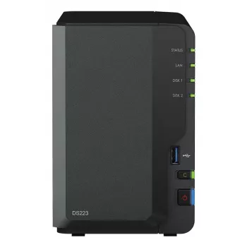 Synology DiskStation DS223 2-zatokowy NAS w zestawie z 2x 6 TB HAT3300 (12 TB)