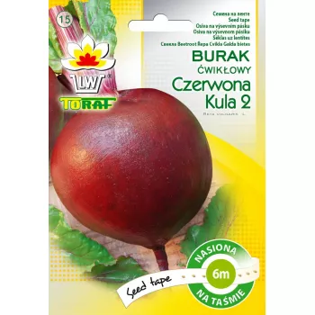Burak 'Czerwona Kula' (Beta vulgaris) nasiona Toraf — 6 miesięcy trwałości