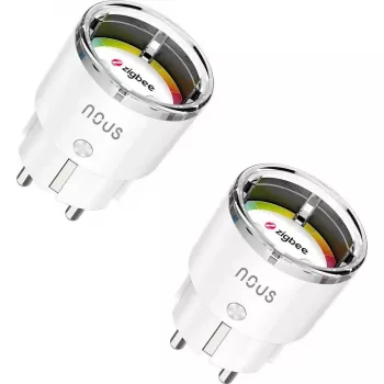 Inteligentna wtyczka Nous A1Z 15A ZigBee 2 szt. — inteligentny adapter gniazdka, 15 A