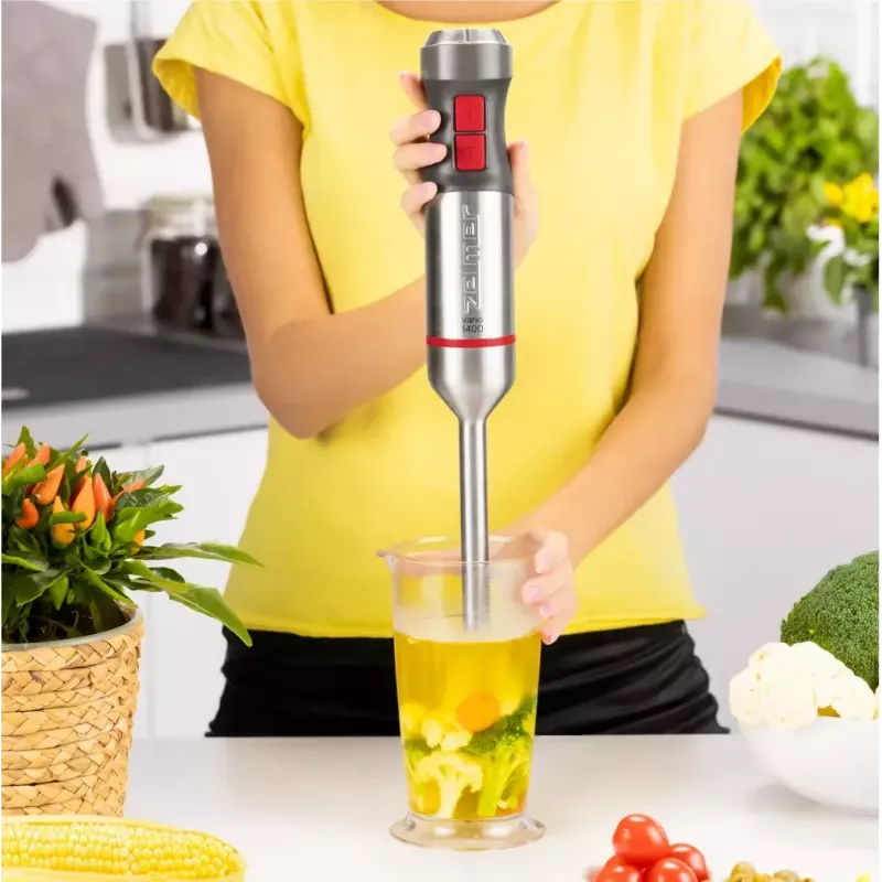 Blender ręczny Zelmer ZHB4652 VARIO szaro-srebrny