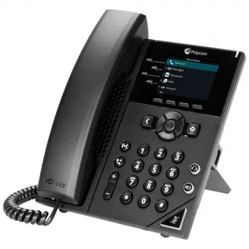 Telefon IP Poly 250 Czarny 4 linie LCD 2200-48820-025