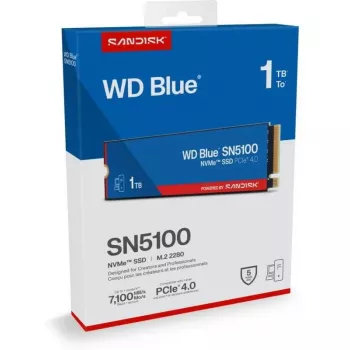Dysk SSD SANDISK WD niebieski SN5100 NVMe 1TB — wewnętrzny dysk SSD PCIe, pojemność 1 TB