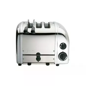 Toster na 3 kromki Dualit Combi 2+1S, 1700 W, srebrny aluminium/stal nierdzewna