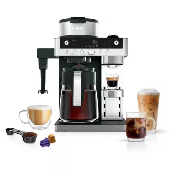 Ekspres przelewowy Ninja CFN802EU — półautomatyczny, zbiornik na wodę 1,8 l, 1550 W, czarny