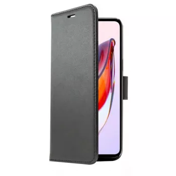 Etui portfelowe SCREENOR do iPhone 15, 6,1 cala (15,5 cm), czarne, 3 kieszenie na karty, skóra ekologiczna + TPU