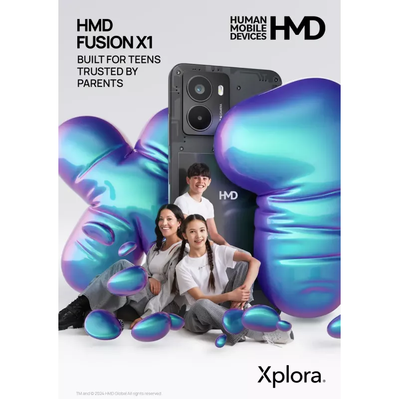 Smartfon HMD FUSION X1 DS TA-1672 6.56 cala 128GB Czarny