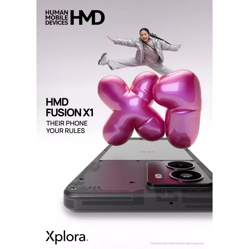 Smartfon HMD FUSION X1 DS TA-1672 6.56 cala 128GB Czarny