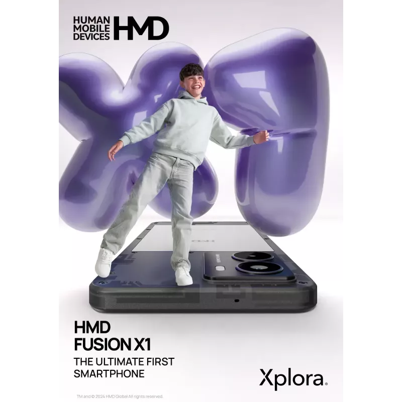 Smartfon HMD FUSION X1 DS TA-1672 6.56 cala 128GB Czarny