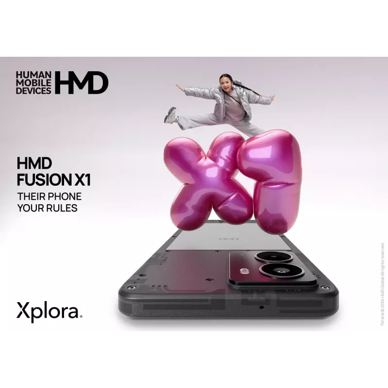 Smartfon HMD FUSION X1 DS TA-1672 6.56 cala 128GB Czarny