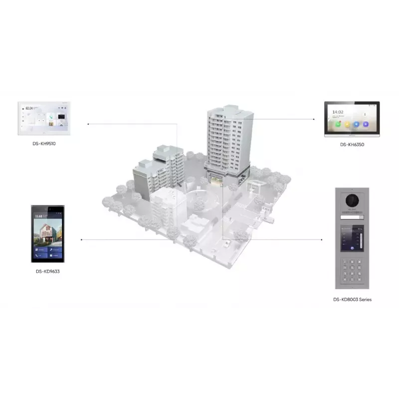 Wideodomofon Hikvision DS-KD8003-IME1(B)/NS 2 MP czarny stal nierdzewna