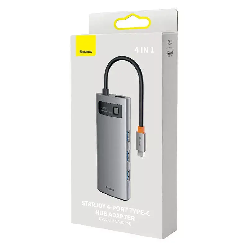 Koncentrator USB-C do 4x USB 3.0 Baseus WKWG070013 — USB-C do czterech portów USB-A 3.0
