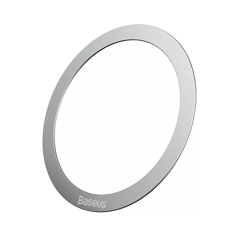 Magnetyczny pierścień Baseus Halo Series srebrny — 2 szt. uchwyt na telefon