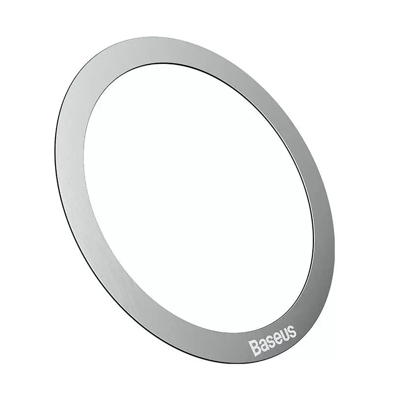 Magnetyczny pierścień Baseus Halo Series srebrny — 2 szt. uchwyt na telefon