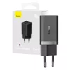 Ładowarka ścienna Baseus GaN5 40W, 2x USB C (czarna)