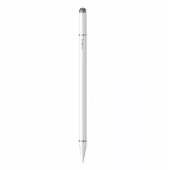 Rysik Baseus Smooth Writing III 3-w-1 wersja magnetyczna — pasywny, biały
