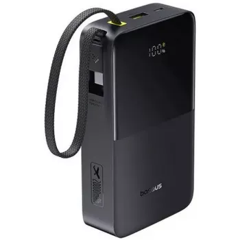 Power bank Baseus EnerFill Bipow2 Pro — 20000 mAh, PD 3.0 i QC 3.0, 22,5 W, 1×USB-A + 1×USB-C, czarny, do 3 urządzeń