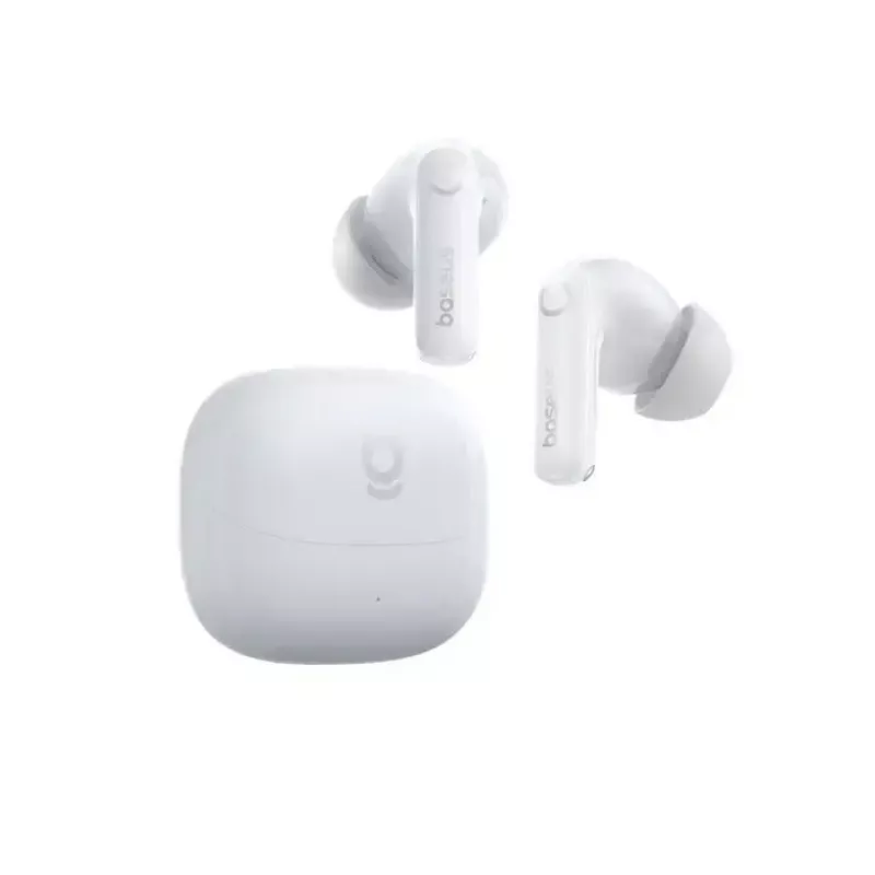 Zestaw słuchawkowy Baseus Bass BP1 True Wireless Stereo (TWS) douszny, Bluetooth, biały