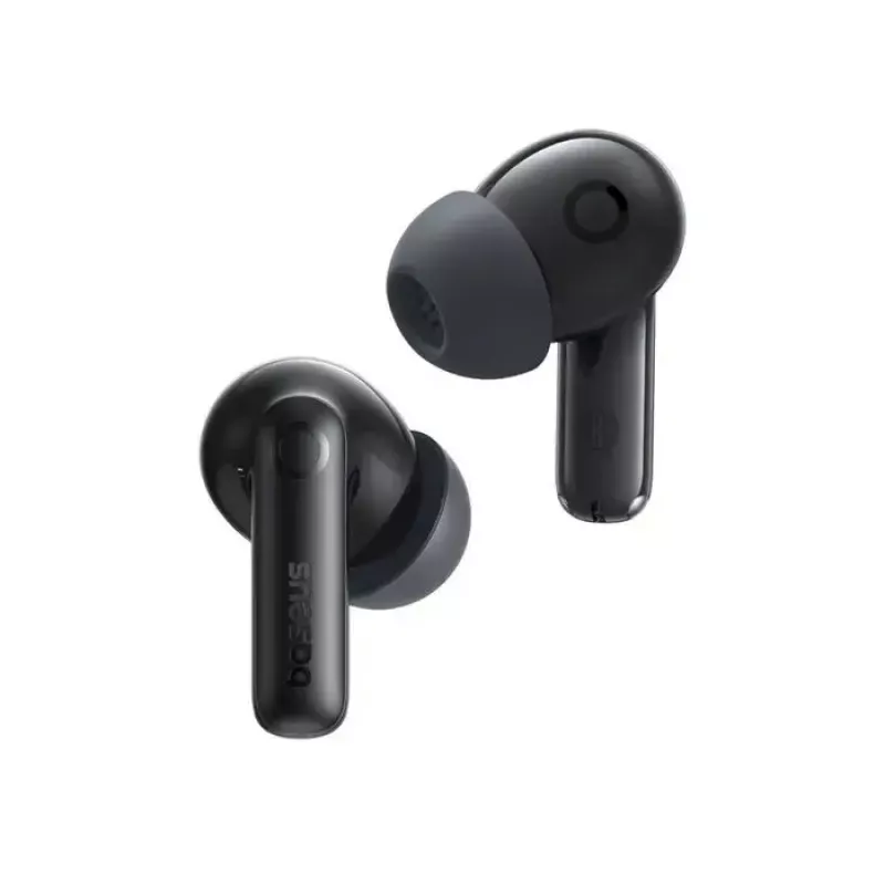 Baseus Bass BP1 Pro bezprzewodowe słuchawki douszne TWS, Bluetooth 6.0, ANC, kosmiczna czerń