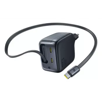 Ładowarka Baseus EnerCore CJ11 Fast Charger 3C 67W — 3× USB-C, wejście AC, czarna