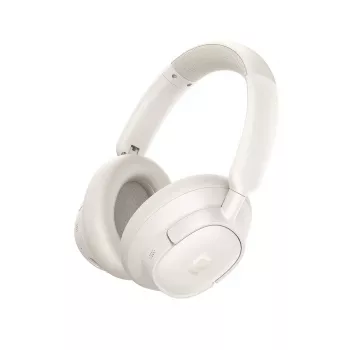 Bezprzewodowe słuchawki z redukcją szumów Baseus BH1 NC — Bluetooth 6.0, białe