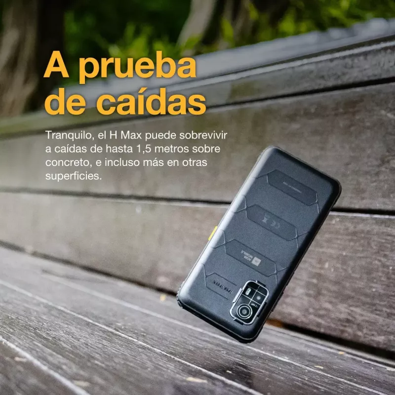 Smartfon AGM H Max — wyświetlacz 6.56 cala, Android 14, 4 GB RAM, 256 GB, Dual SIM, 10000 mAh, IP68, czarny