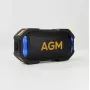 Głośnik imprezowy Beafon AGM Mag Rock — bezprzewodowy 8 W, bateria 1800 mAh, do 10 godz., czarny/pomarańczowy, przyciskowa regulacja głośności