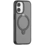 Etui na telefon Torras Spin Series do iPhone 17 — czarne, smukłe lekkie etui ochronne