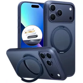 Etui Torras Pro Series na iPhone 17 Pro, granatowe