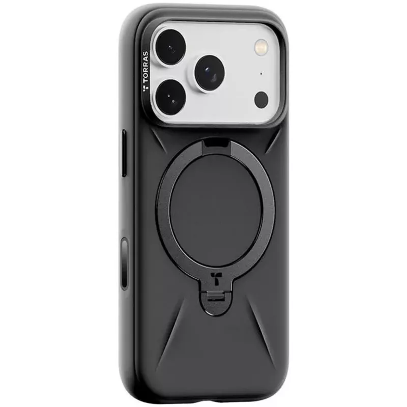 Etui ochronne na telefon Torras Spin Softune do iPhone 17 Pro Max — Czarny