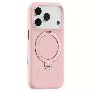 Etui telefoniczne Torras Ostand Spin Softune Series dla iPhone 17 Pro — różowe