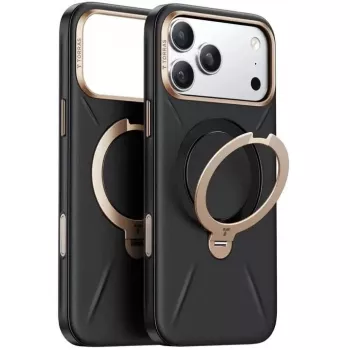 Etui na telefon Torras Ostand Spin Vegskin Series dla iPhone 17 Pro Max, czarne
