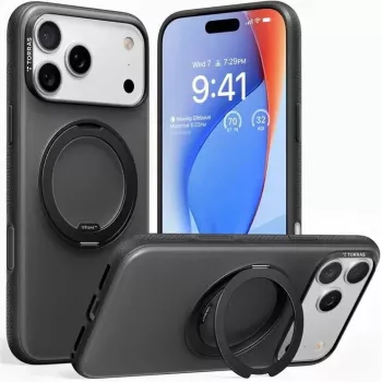 Etui ochronne z serii Fitness Torras do iPhone 17 Pro Max — czarne, model X00FX2432
