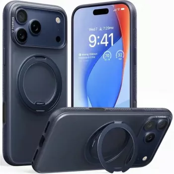 Etui telefoniczne Torras Ostand R Fitness Series dla iPhone 17 Pro Max, granatowy