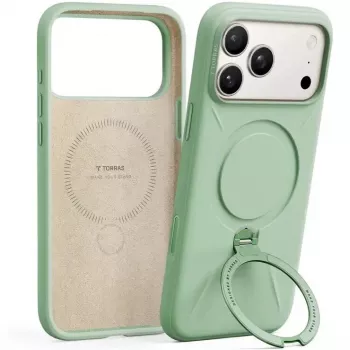 Etui ochronne Torras Spin Softune Series do iPhone 17 Pro, zielone