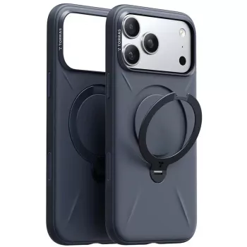 Etui na telefon Torras Spin Softune Series do iPhone 17 Pro, granatowe, miękkie etui ochronne