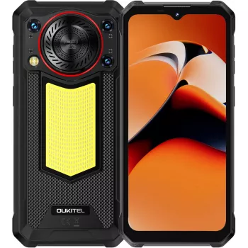 Wytrzymały smartfon Oukitel WP53 — 128 GB pamięci, 8 GB RAM, czarny