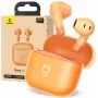 Słuchawki douszne True Wireless Baseus Bass BS2 Lite TWS — pomarańczowe, dźwięk stereo, kompaktowe etui ładujące
