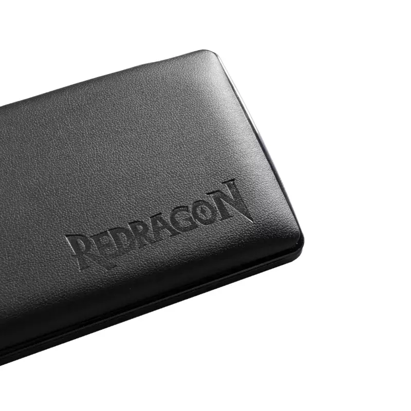 Podkładka pod nadgarstki REDRAGON METEOR S Skóra ekologiczna Pianka memory Czarna