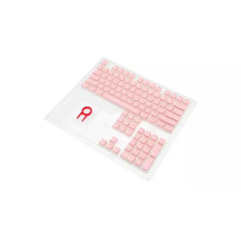 Mechaniczny zestaw keycapów REDRAGON A130 PBT Doubleshot — Różowe keycapy, konstrukcja PBT doubleshot