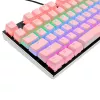 Mechaniczny zestaw keycapów REDRAGON A130 PBT Doubleshot — Różowe keycapy, konstrukcja PBT doubleshot