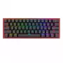 Klawiatura REDRAGON FIZZ PRO K616-RGB B Gaming USB RF Wireless Bluetooth QWERTY Czarno-czerwona