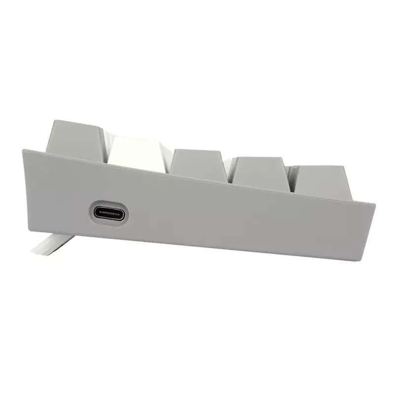 Klawiatura mechaniczna REDRAGON K617-RGB Fizz przewodowa USB szaro-biała