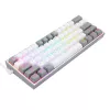 Klawiatura mechaniczna REDRAGON K617-RGB Fizz przewodowa USB szaro-biała