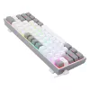 Klawiatura mechaniczna REDRAGON K617-RGB Fizz przewodowa USB szaro-biała