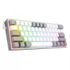 Klawiatura mechaniczna REDRAGON K617-RGB Fizz przewodowa USB szaro-biała