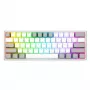 Klawiatura mechaniczna REDRAGON K617-RGB Fizz przewodowa USB szaro-biała
